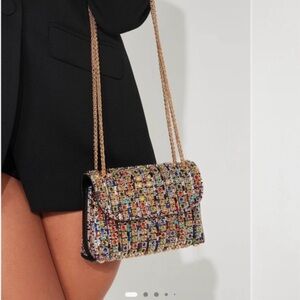 Multicolor Beaded Women's Bag